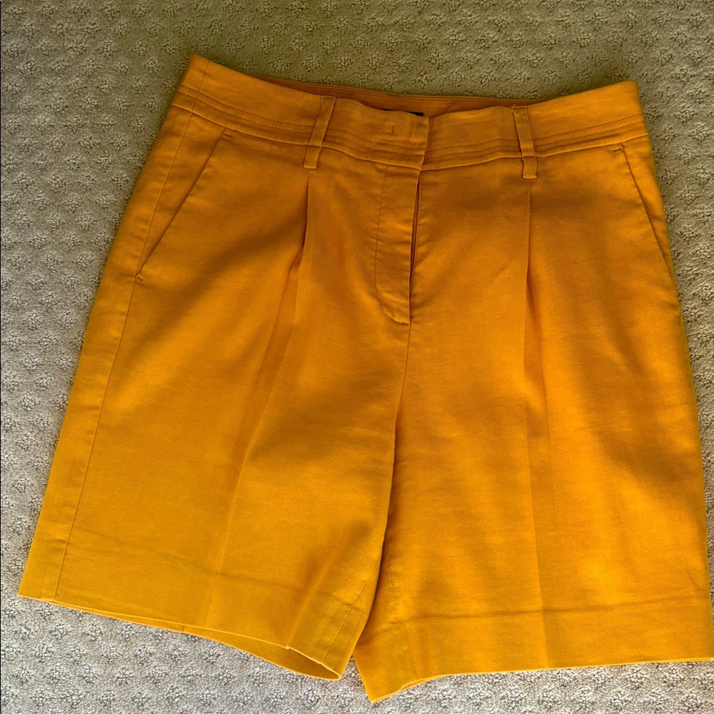 Gold colored Louisa Cerano linen shorts. Size 10. Good condition.